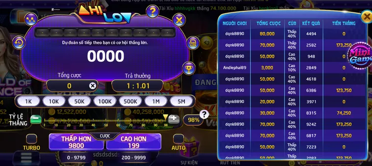 Minigame Hilo Tại RikVip Đỉnh Cao Chinh Phục Những Tỷ Lệ Thắng Cực Khủng