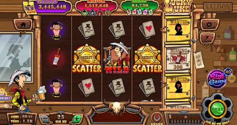 Nổ Hũ Lucky Luke Tại RikVip Đỉnh Cao Chinh Phục Kho Báu Miền Tây