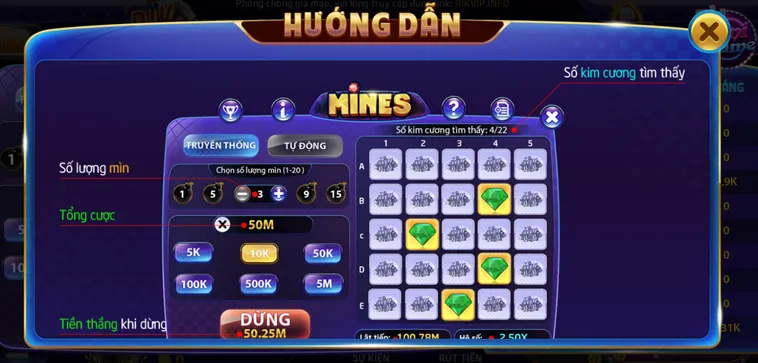 Khám Phá Thế Giới Minigame Mines Tại RikVip Đỉnh Cao Với Nhiều Phần Thưởng Lớn