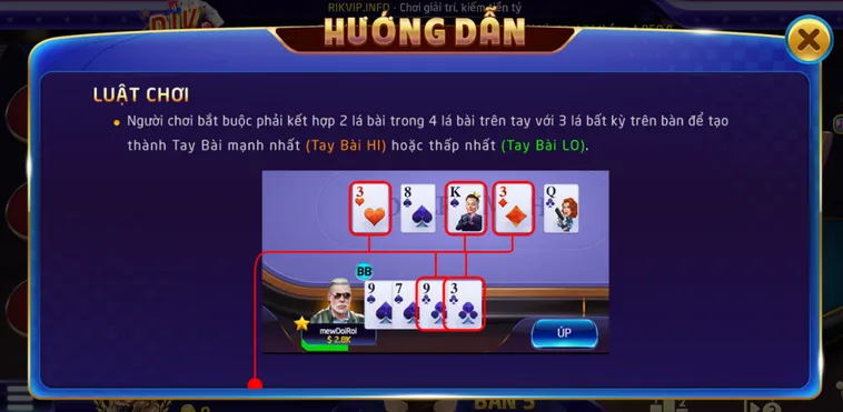 Omaha Poker 6 Tại RikVip Sảnh Cược Đỉnh Cao Cho Cộng Đồng Game Thủ Đam Mê