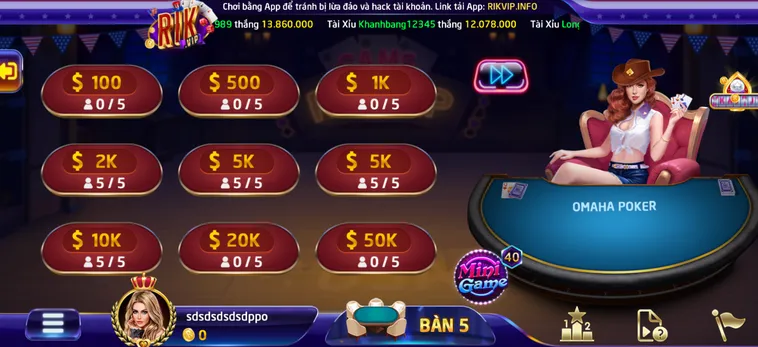Omaha Poker 6 Tại RikVip Sảnh Cược Đỉnh Cao Cho Cộng Đồng Game Thủ Đam Mê
