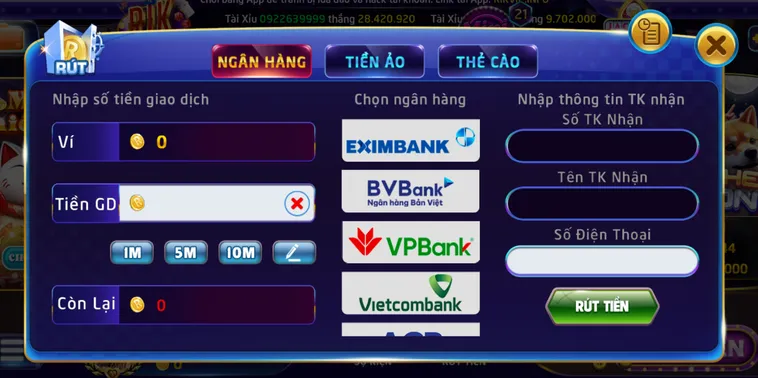 Hướng Dẫn Rút Tiền Về Ngân Hàng Tại RikVip Bí Quyết Nhận Thưởng Cực Nhanh Cho Mọi Game Thủ Chuyên Nghiệp