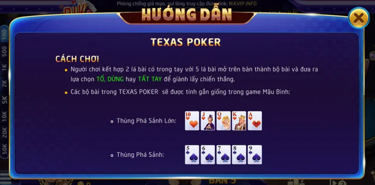 Chinh Phục Đỉnh Cao Trí Tuệ Cùng Siêu Phẩm Texas Poker Tại RikVip Uy Tín