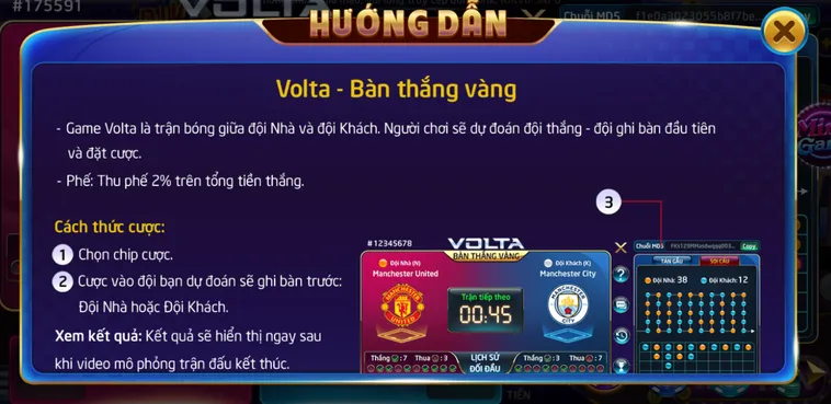 Minigame Volta Bàn Thắng Vàng Tại RikVip Siêu Phẩm Giải Trí Đỉnh Cao Cho Fan